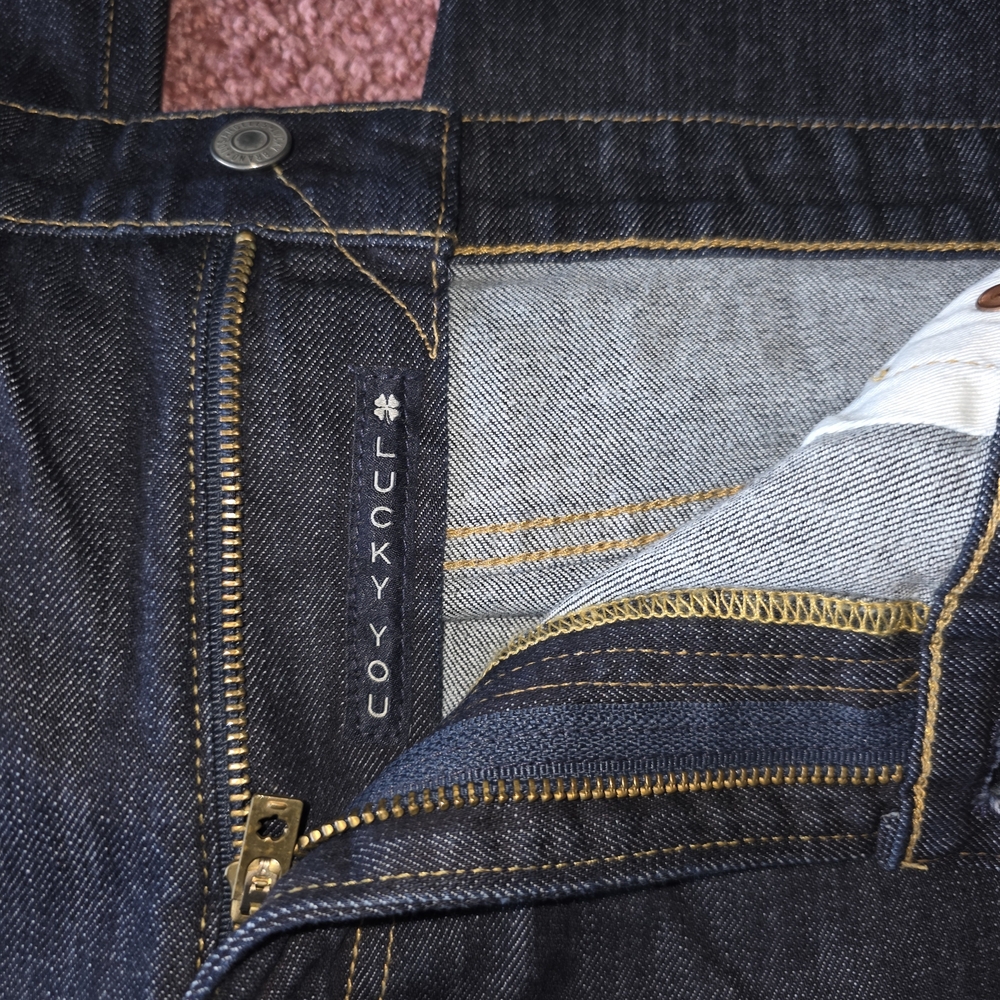Mens Lucky Brand 363 Straight Jeans 40 Waist. Dark Rinse. 30 Length. New